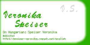 veronika speiser business card